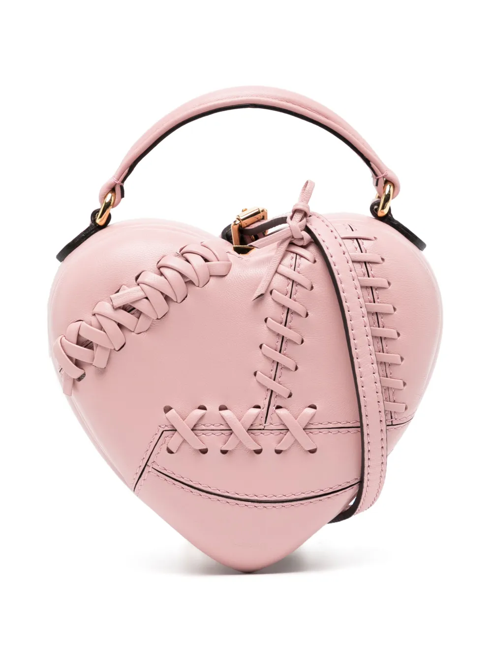 MOSCHINO モスキーノ ハートロック ミニ ハンドバッグ ピンク