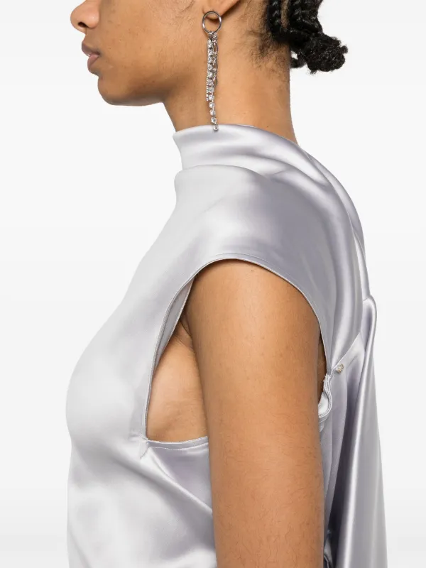 Sportmax Abadan Maxi Dress | Grey | FARFETCH