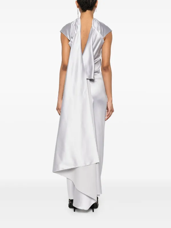 Sportmax Abadan Maxi Dress | Grey | FARFETCH