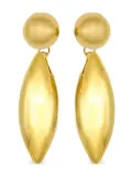Jennifer Gibson Jewellery 1980s Bomb dangle earrings - Gold