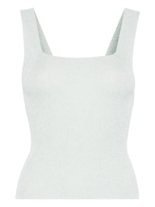 Débardeur en maille à design nervurée - TWINSET - Modalova