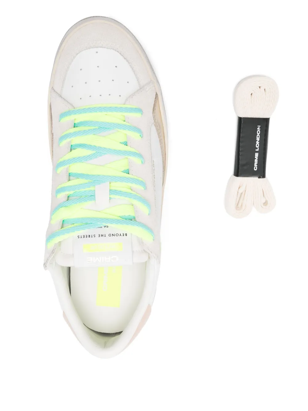 Crime London SK8 Deluxe sneakers Wit