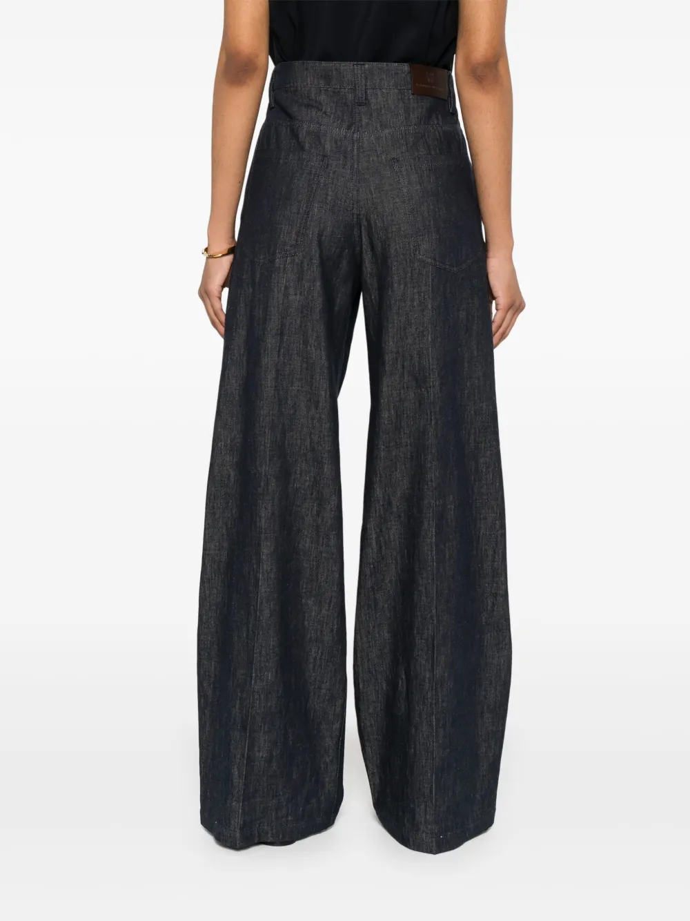 BRUNELLO CUCINELLI LOGO-PATCH JEANS