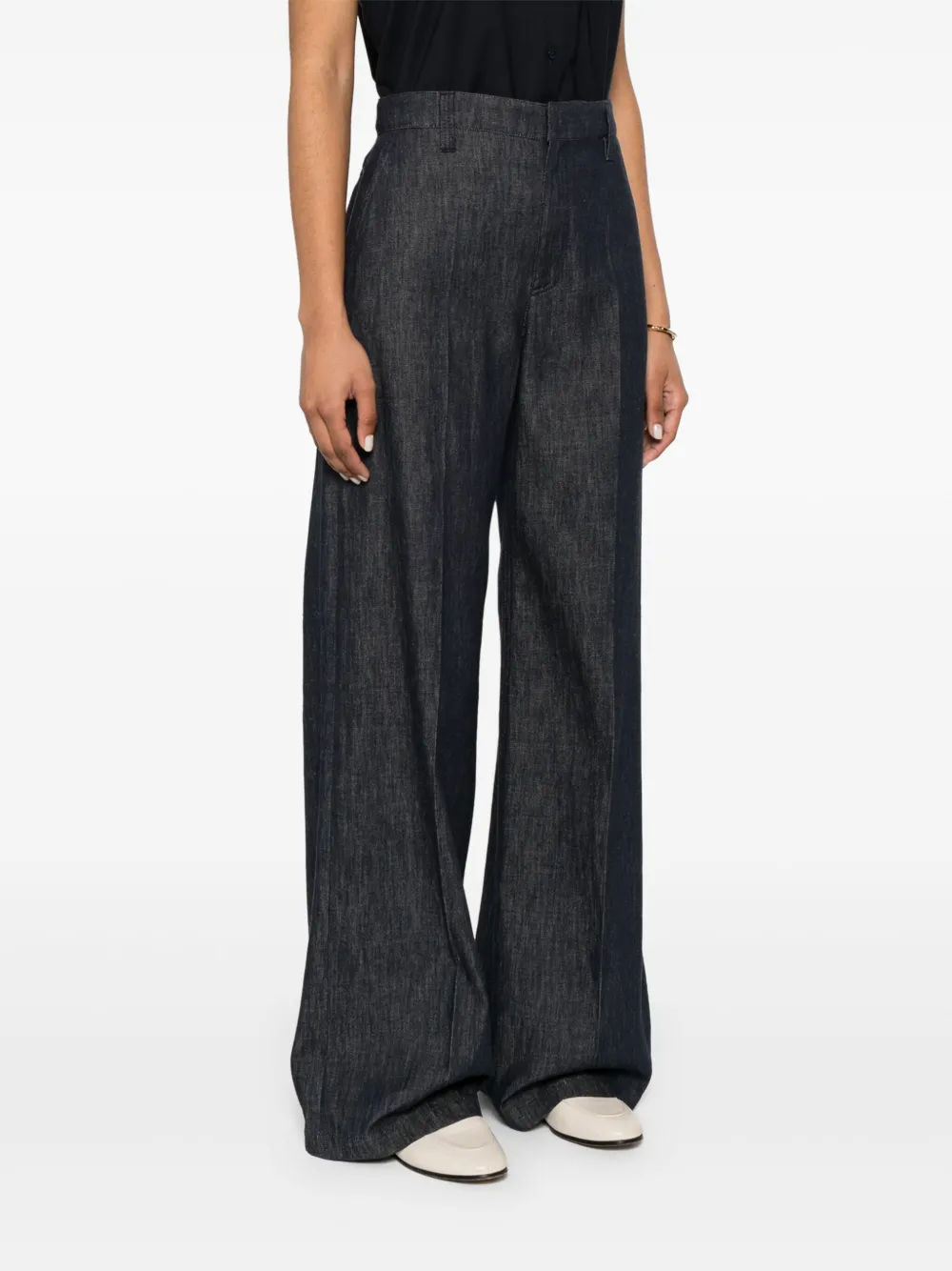 BRUNELLO CUCINELLI LOGO-PATCH JEANS