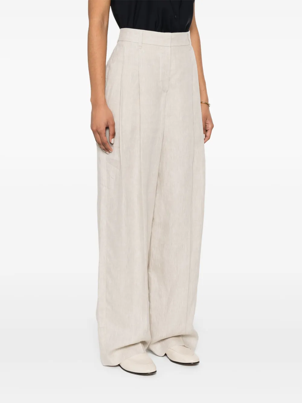 Brunello Cucinelli Linnen broek Beige