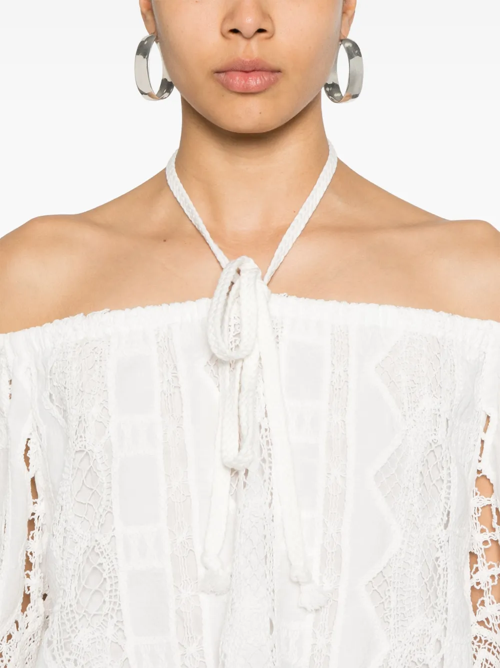 PINKO Off-shoulder blouse Wit