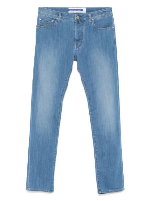 Jacob Cohën logo-patch jeans