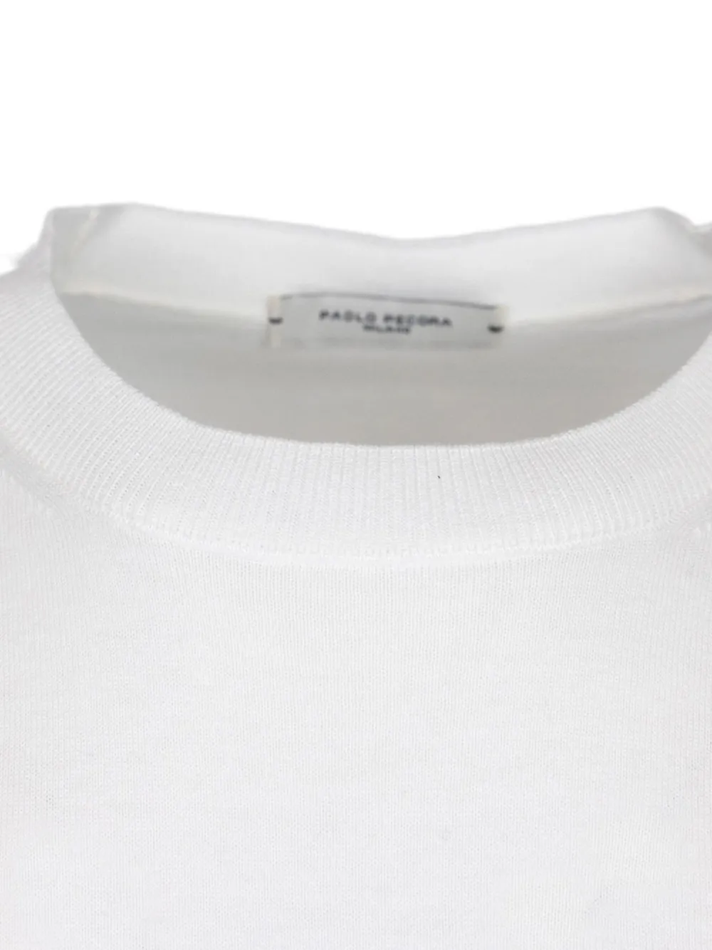 Paolo Pecora Fijngebreid T-shirt Wit