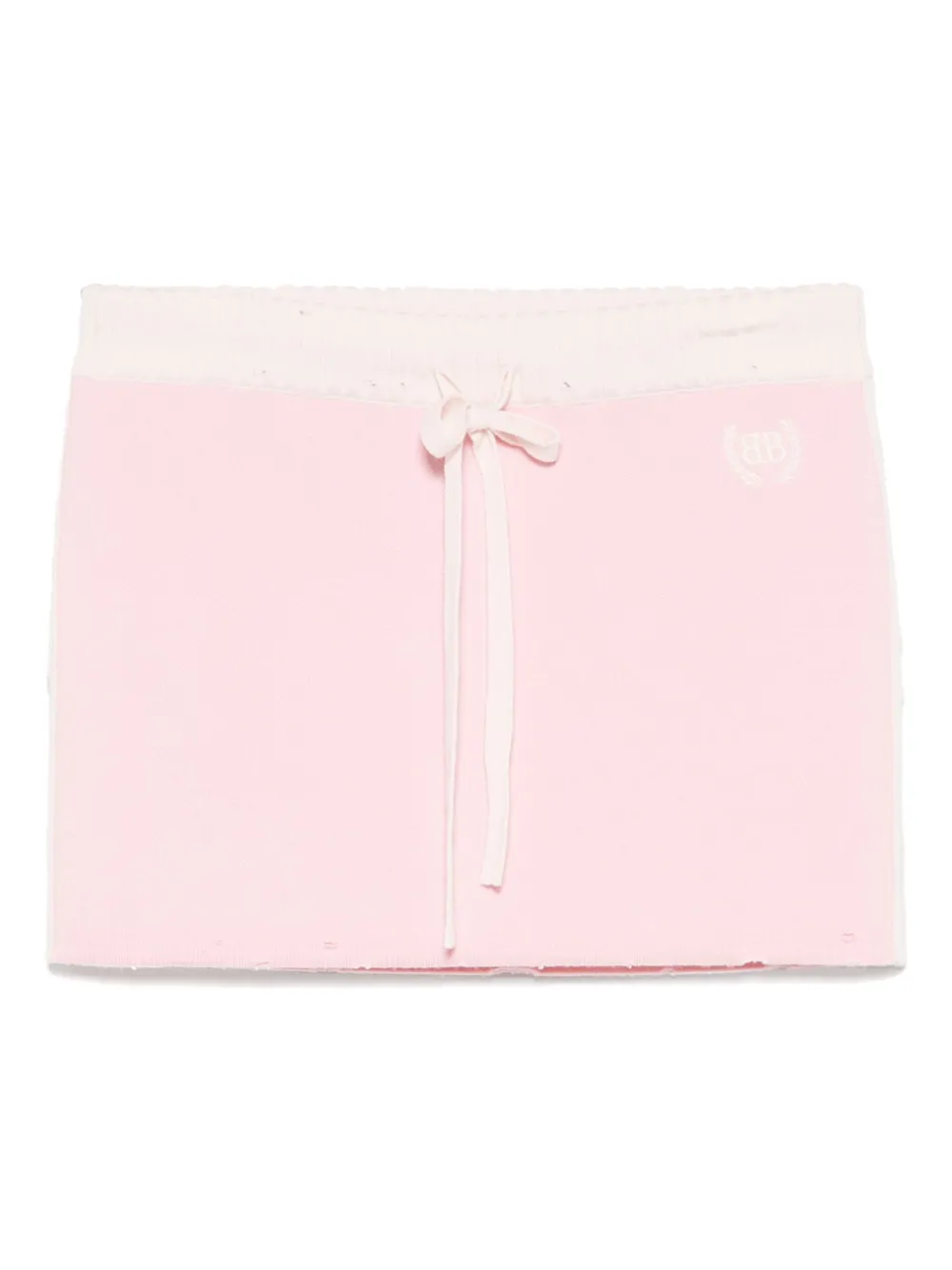 Balenciaga Mini-rok met geborduurd logo Roze