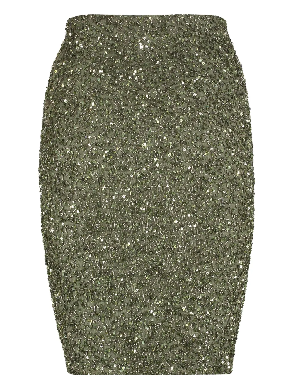 Retrofete sequin-embellished pencil skirt - Groen
