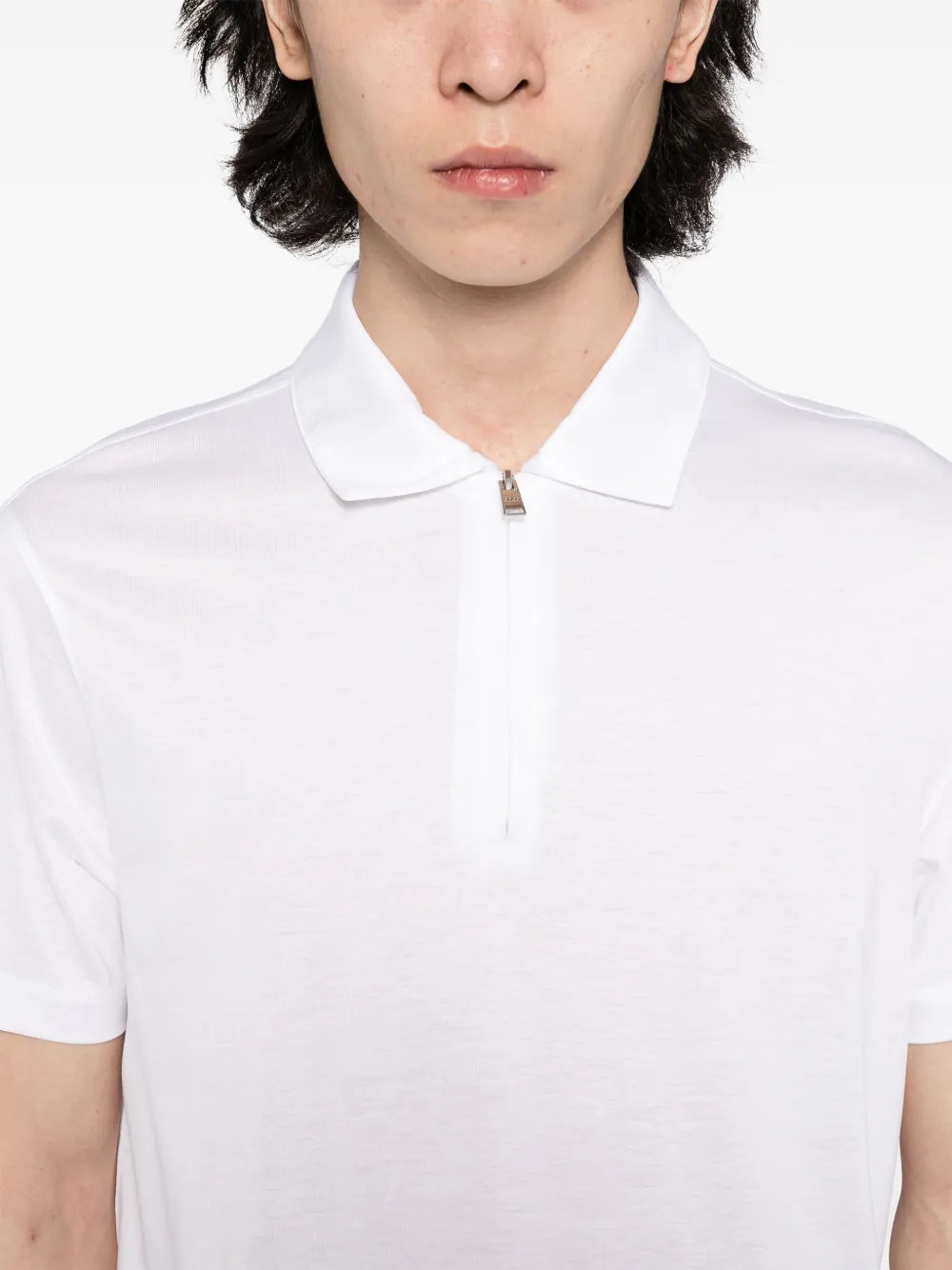 BOSS Poloshirt met korte mouwen Wit
