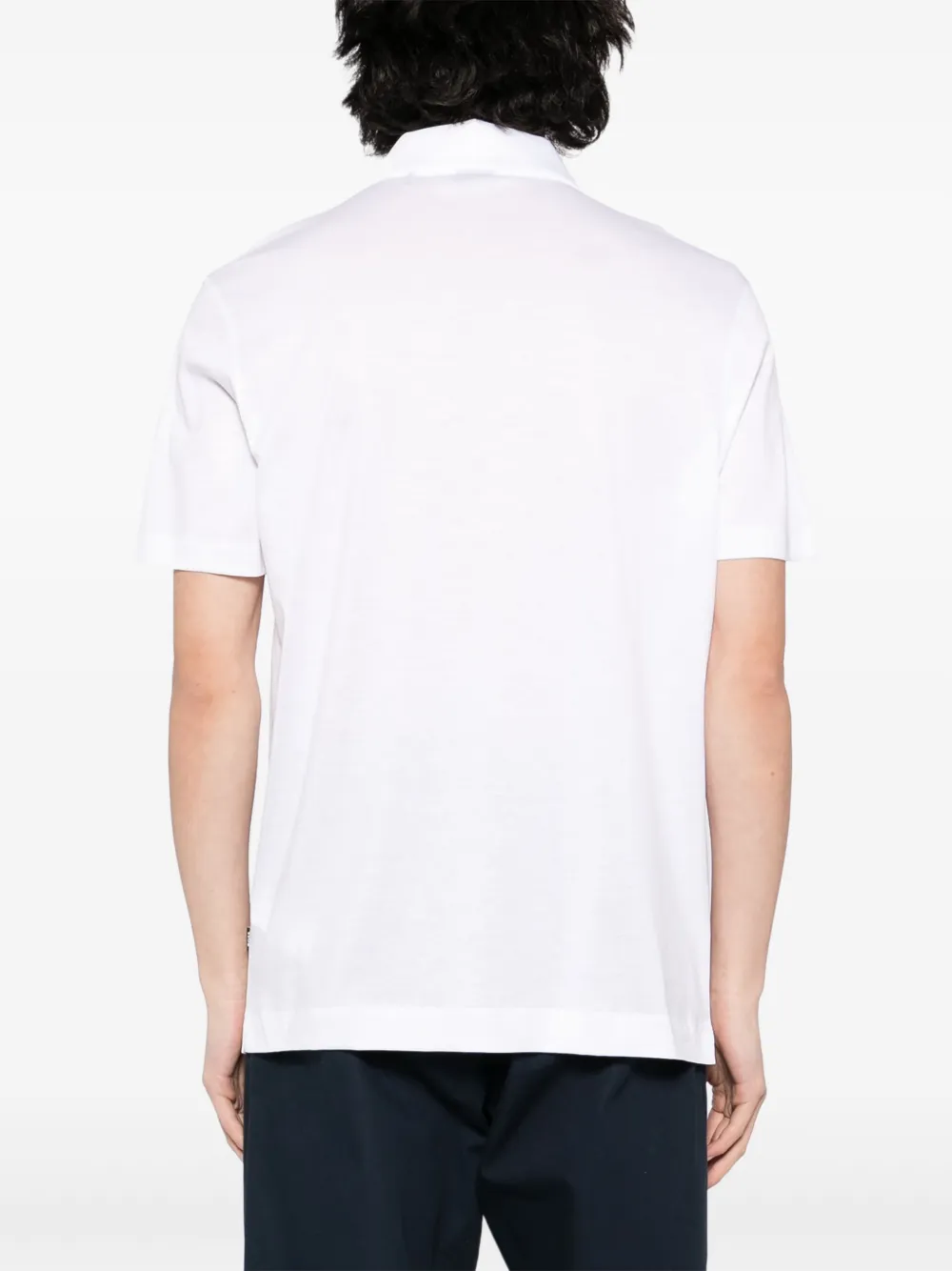 BOSS Poloshirt met korte mouwen Wit