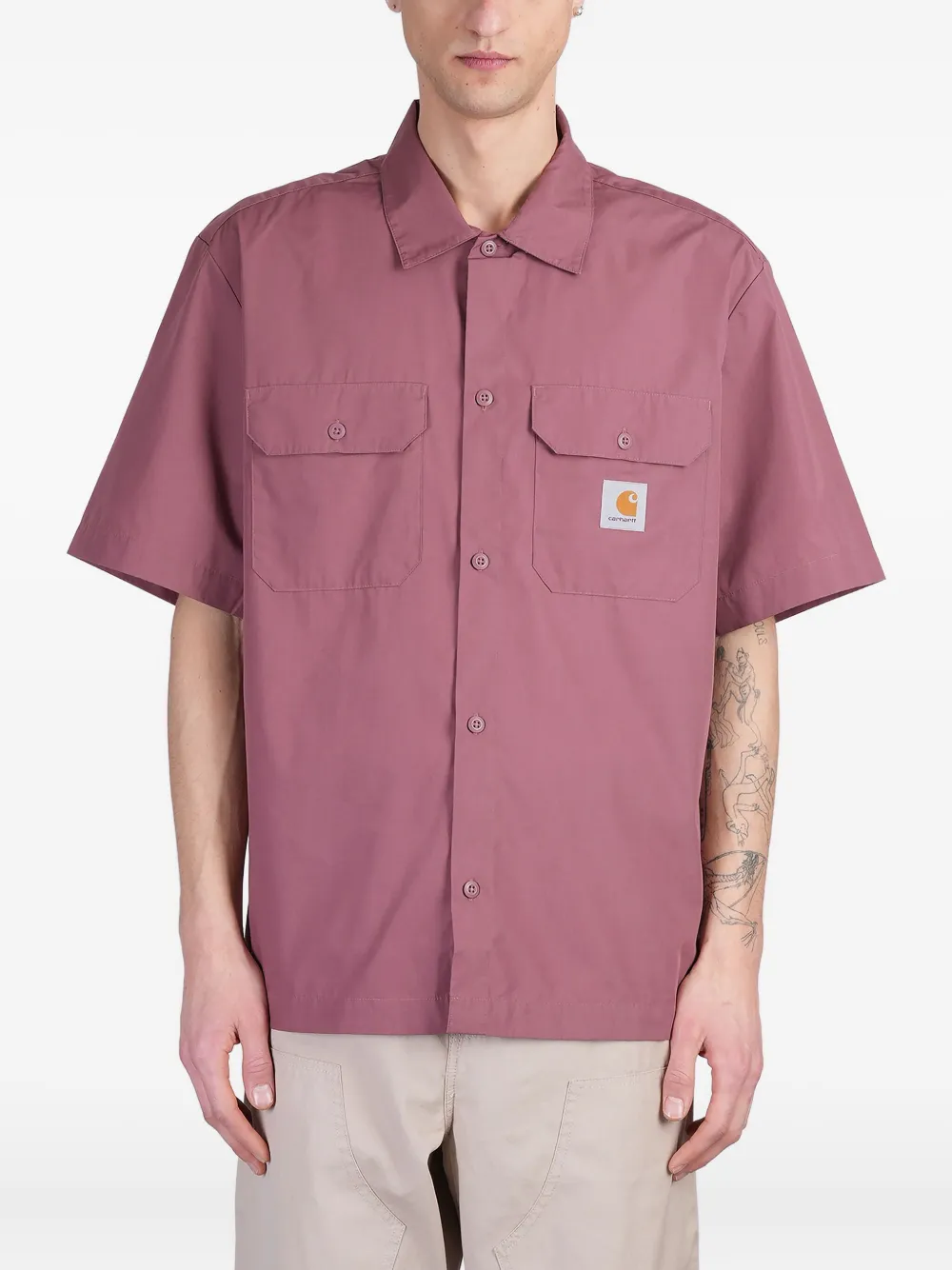 Carhartt WIP Camisa com mangas curtas | Rosa | Image 1