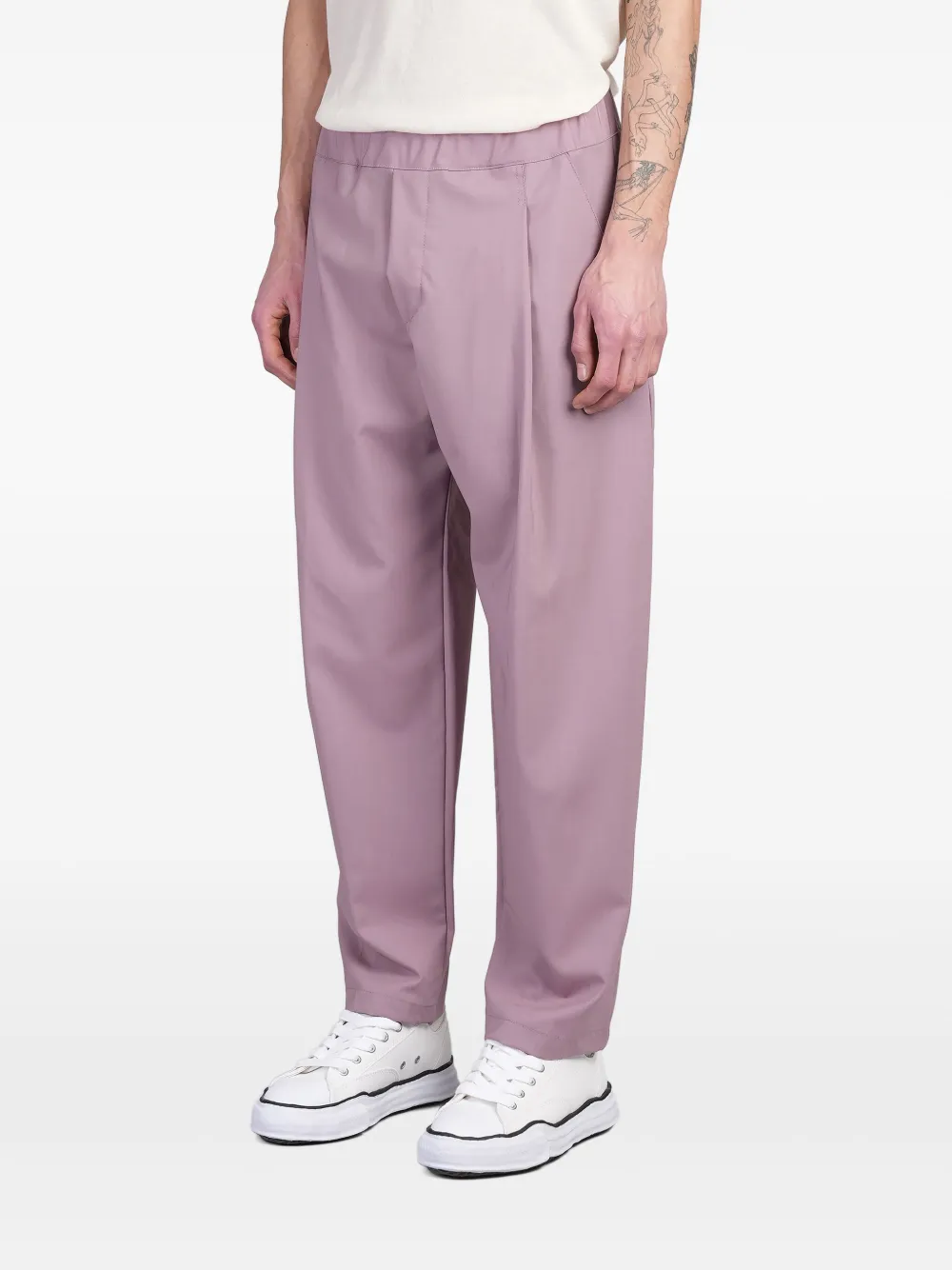 A Paper Kid Pleat-detail Trousers In Pink