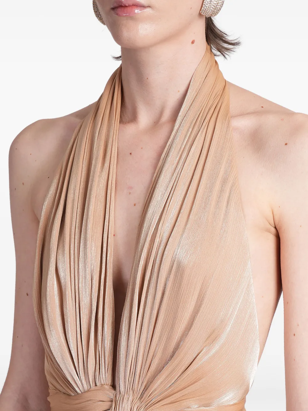 Costarellos Colette jurk Beige