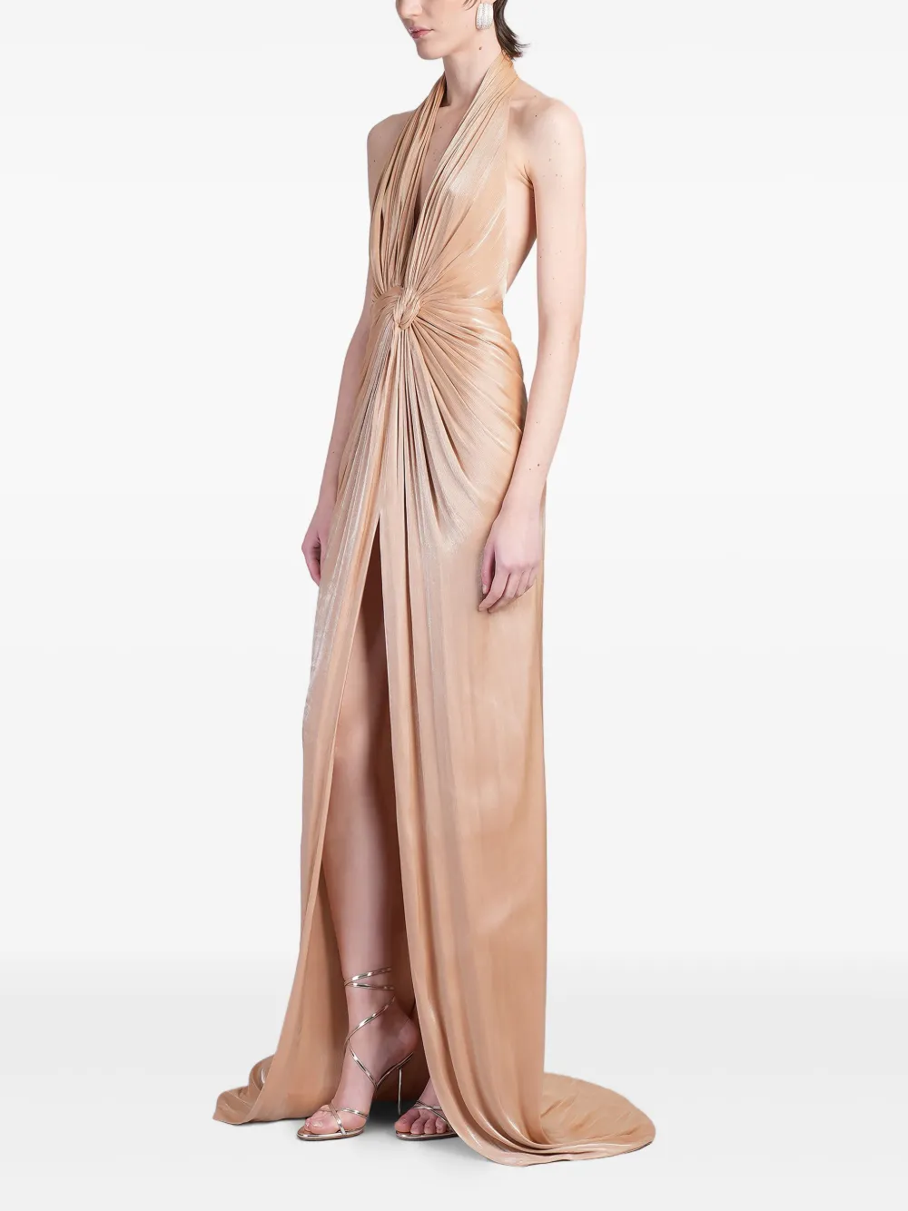 Costarellos Colette jurk Beige