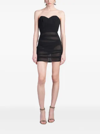Alex Perry Strapless Mini Dress | Black | FARFETCH IL