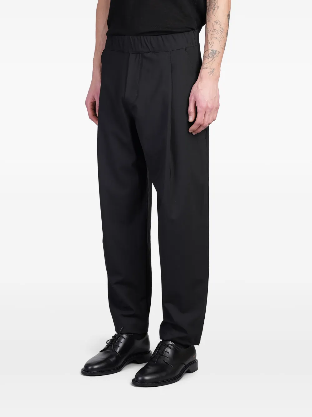 A Paper Kid Man Pants Black Size L Cotton In Black