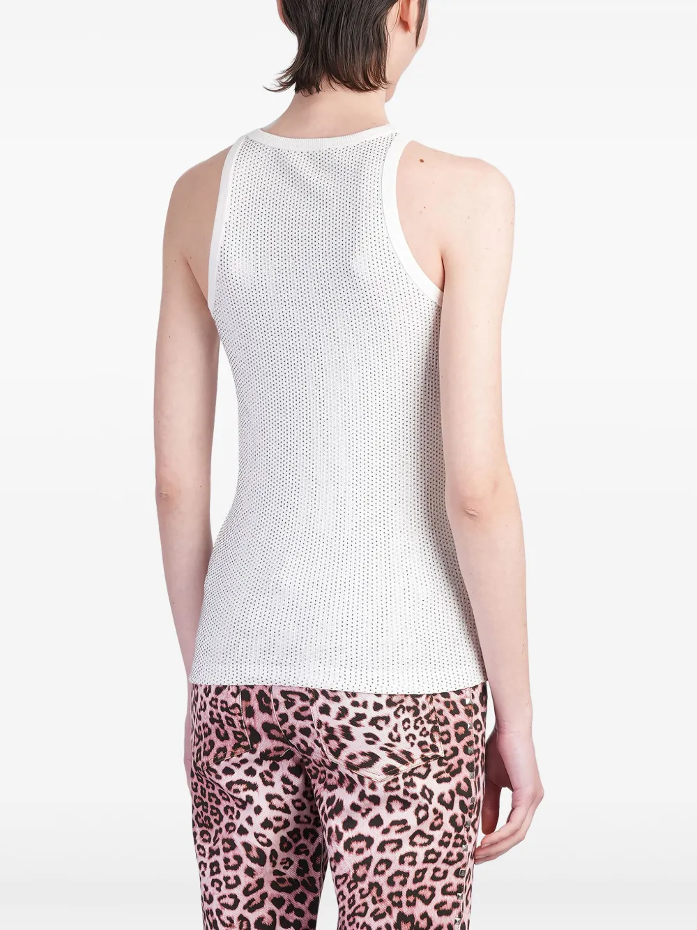 A Paper Kid Tanktop verfraaid met stras Wit