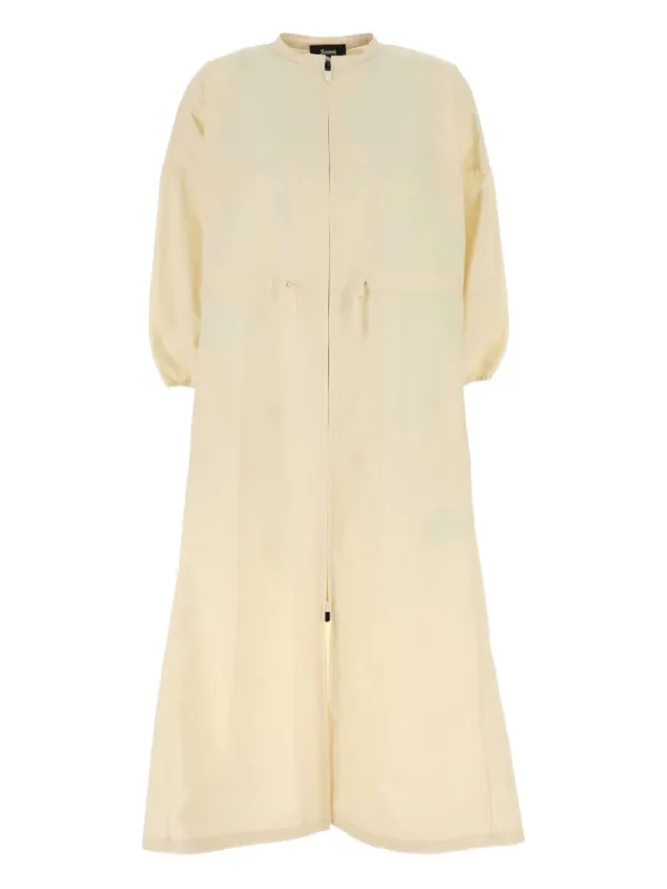 Herno Laminar Midi Dress in Neutrals