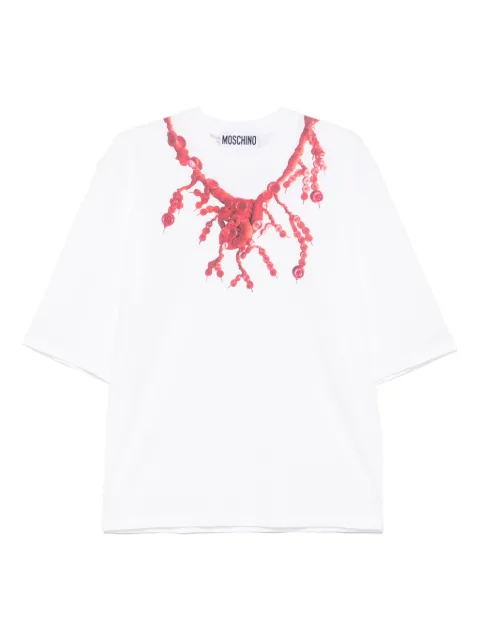 Moschino x Judy Blame necklace-print T-shirt