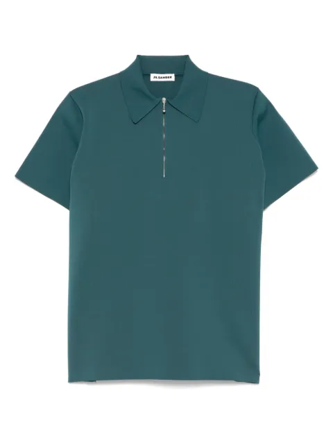 Jil Sander Geripptes Poloshirt