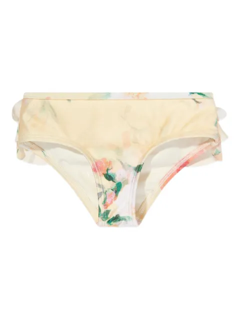 ZIMMERMANN Kids ruffle-detail floral bikini bottoms