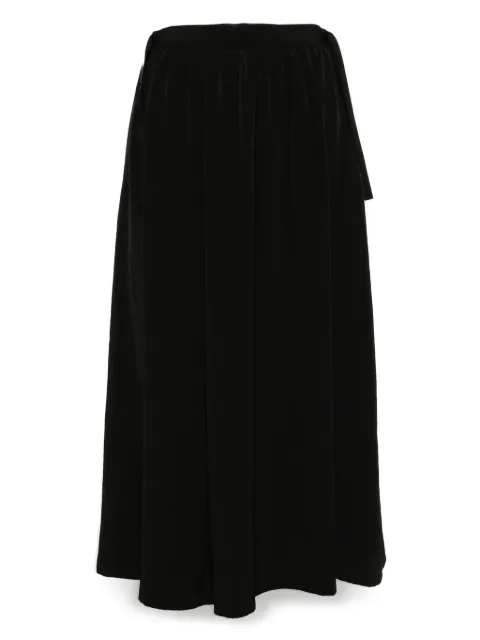 Yohji Yamamoto gathered crepe de chine trousers