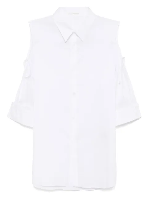 Yohji Yamamoto camisa con hombros asimétricos