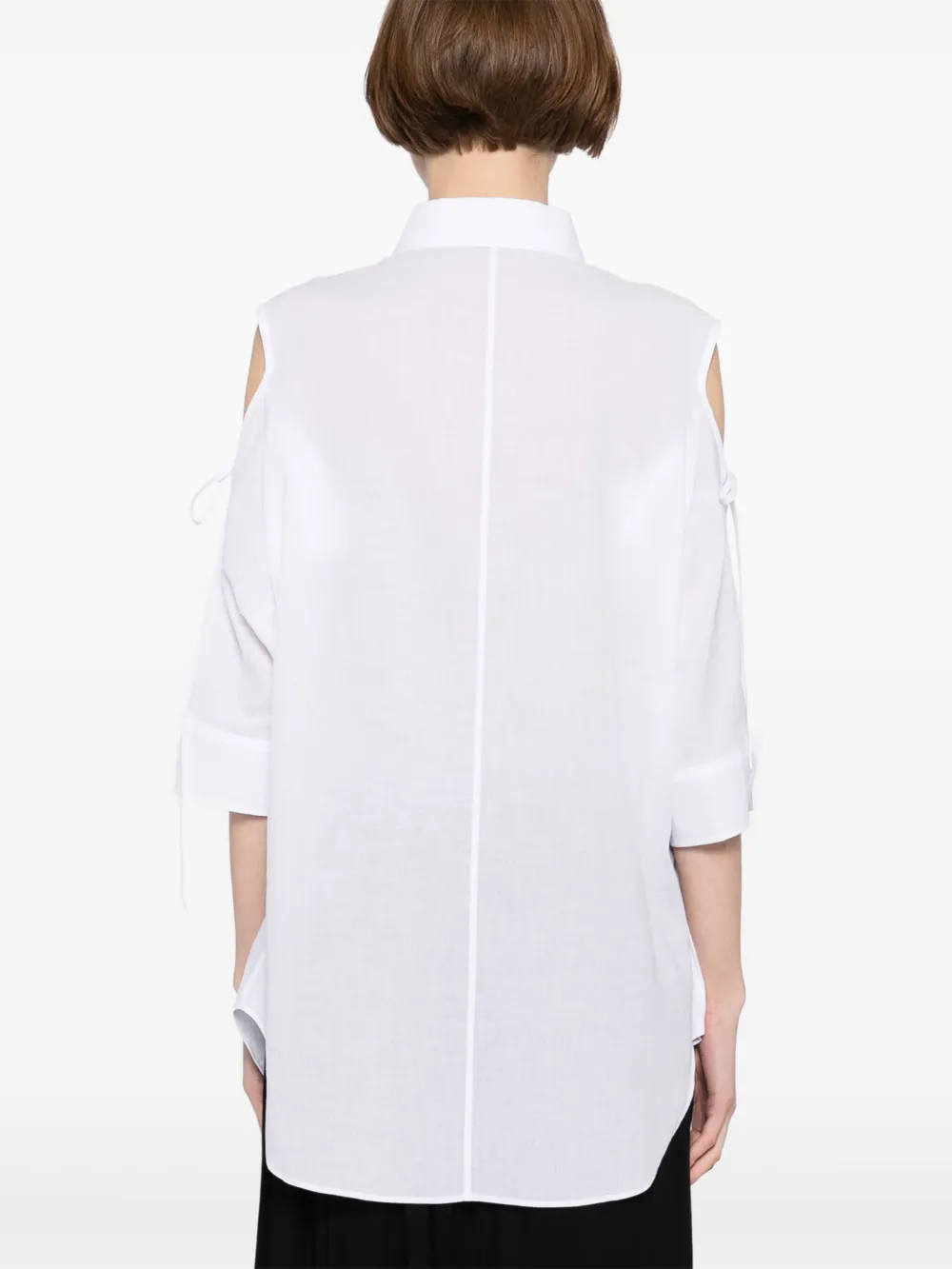 Yohji Yamamoto asymmetrical-shoulder Shirt | White | FARFETCH