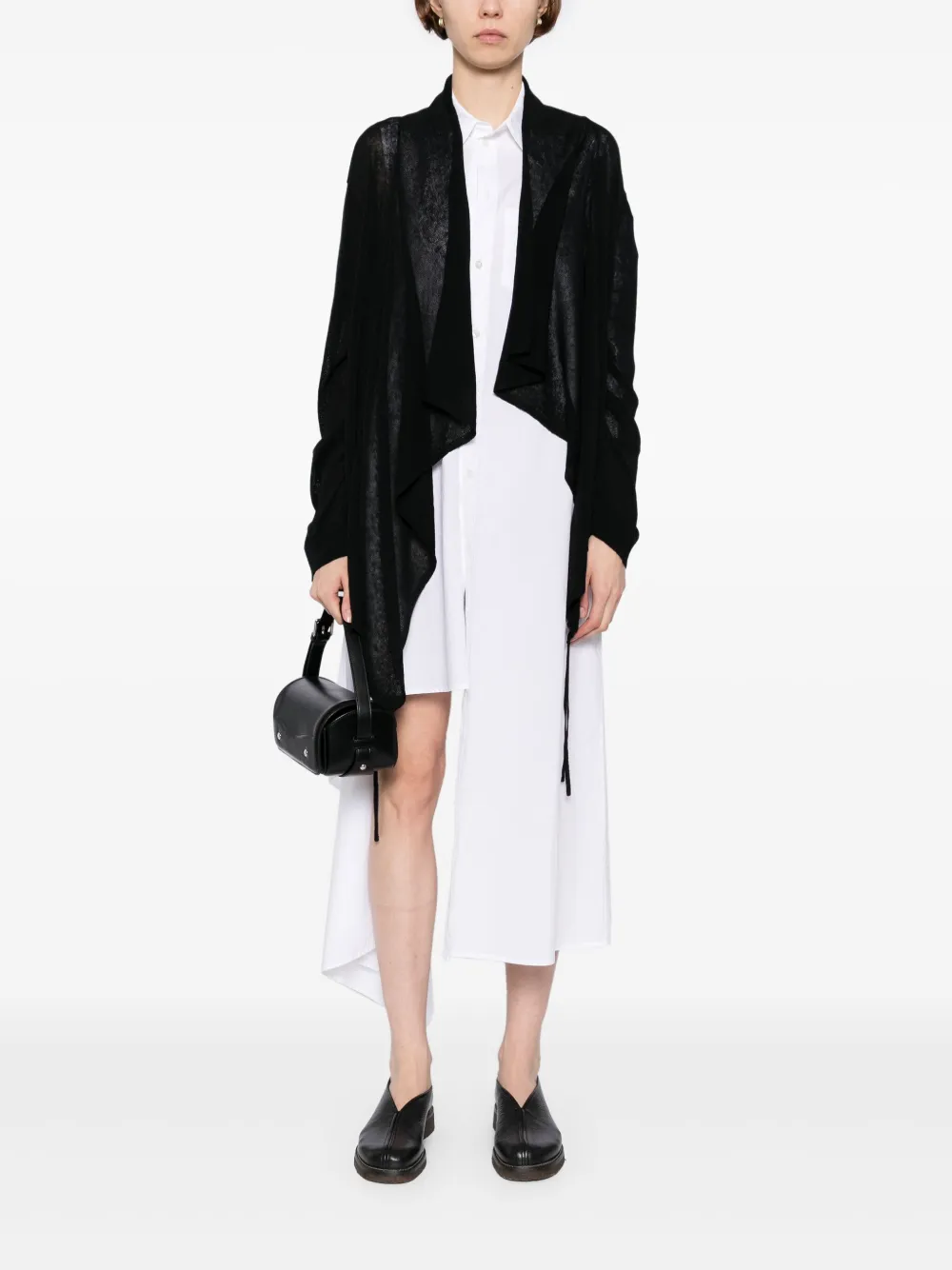 Yohji Yamamoto Vest met trekkoord Zwart
