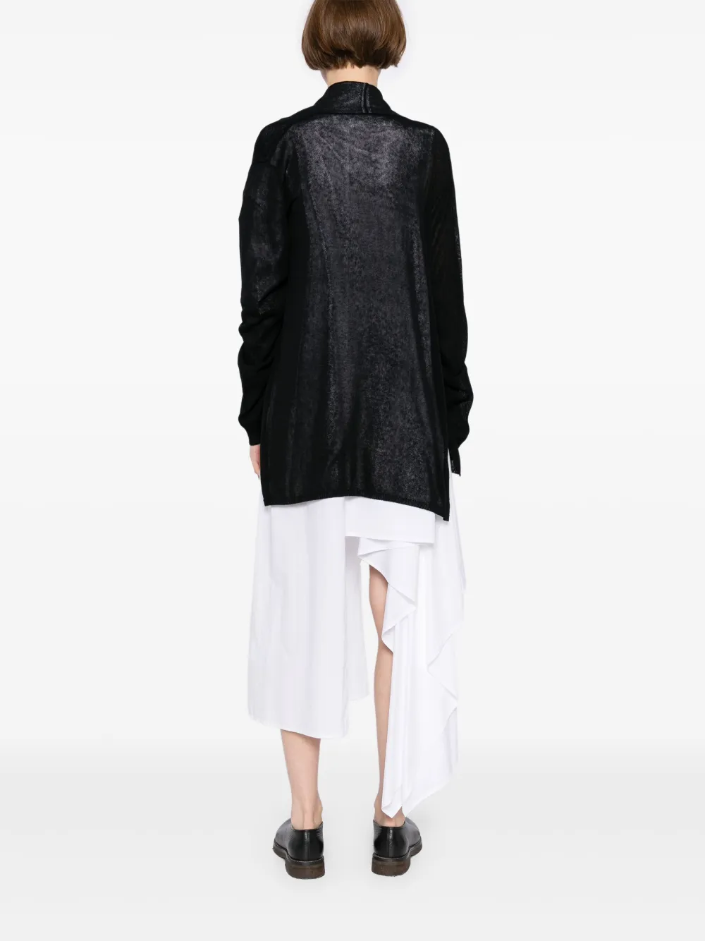 Yohji Yamamoto Vest met trekkoord Zwart