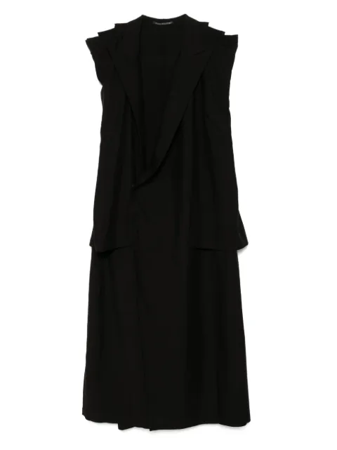 Yohji Yamamoto gabardina con diseño retorcido