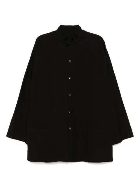 Yohji Yamamoto stand-up collar shirt