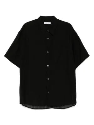 Jan Jan Van Essche ノーカラー シャツ | ブラック | FARFETCH JP