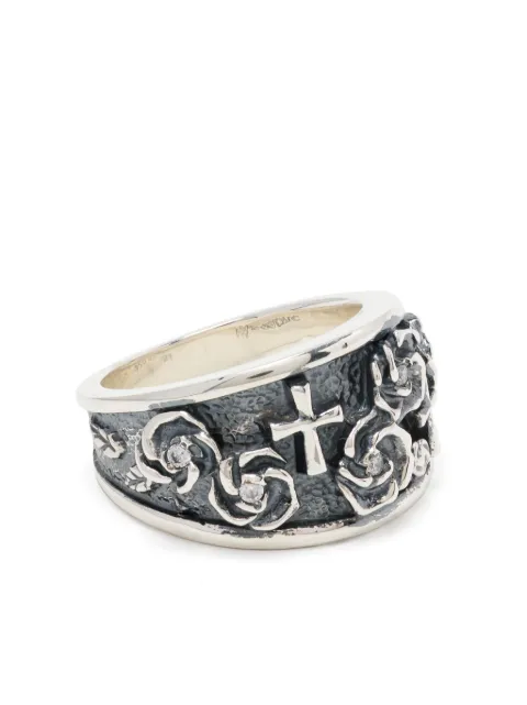 Yohji Yamamoto anillo con diseño de rosa