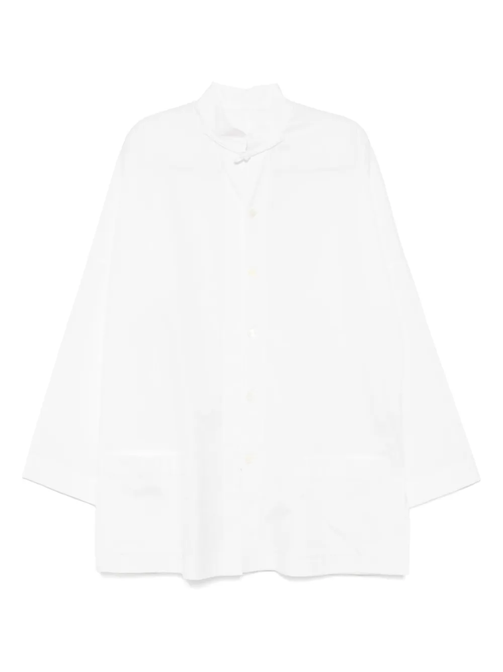 Yohji Yamamoto camisa con cuello alzado | blanco | Image 1