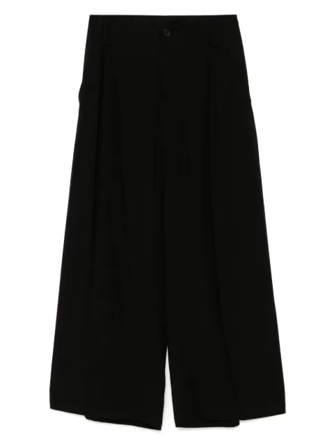 Yohji Yamamoto tucked wide-leg trousers
