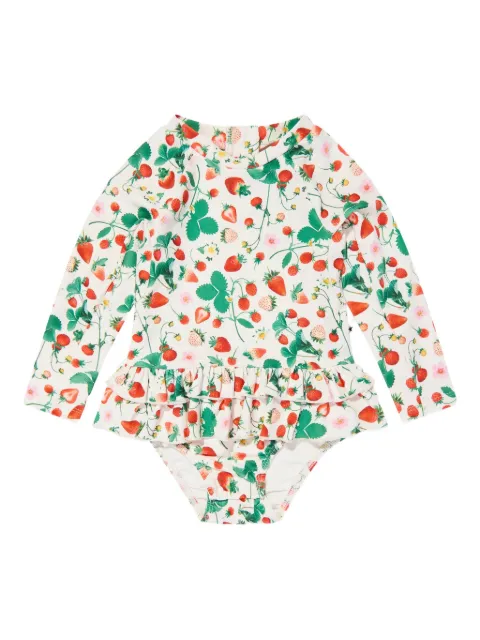 Molo traje de baño con fresas estampadas