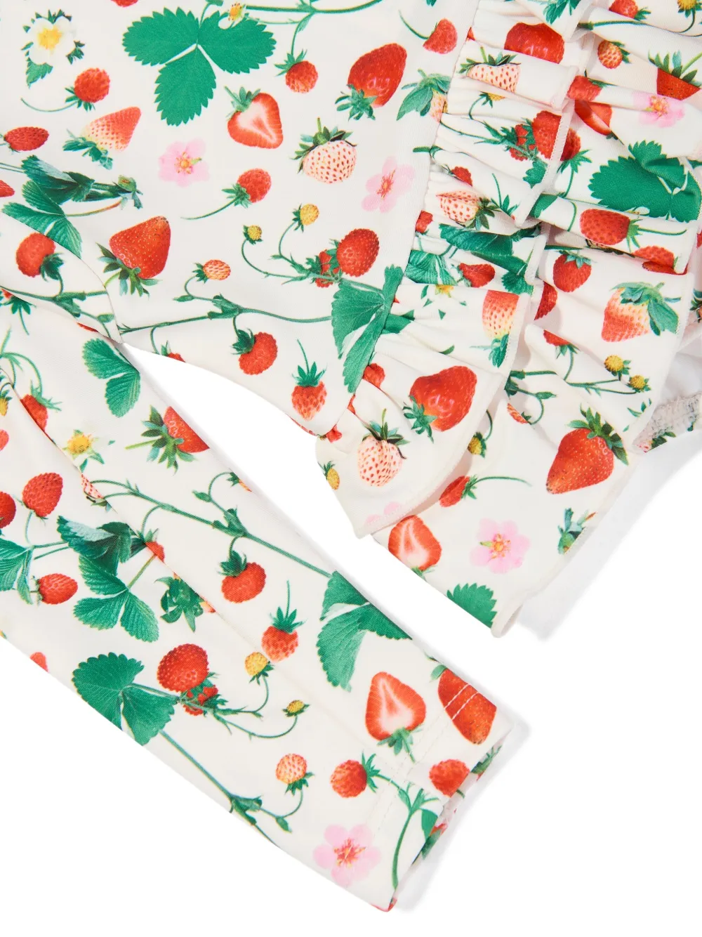 Molo Badpak met aardbeiprint Wit