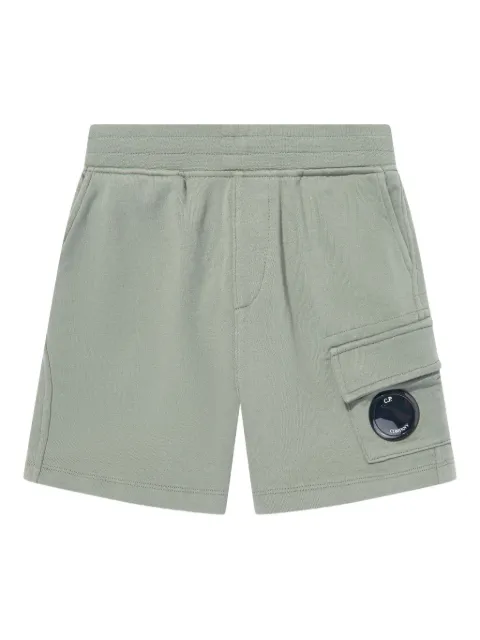 C.P. Company Kids logo patch shorts 