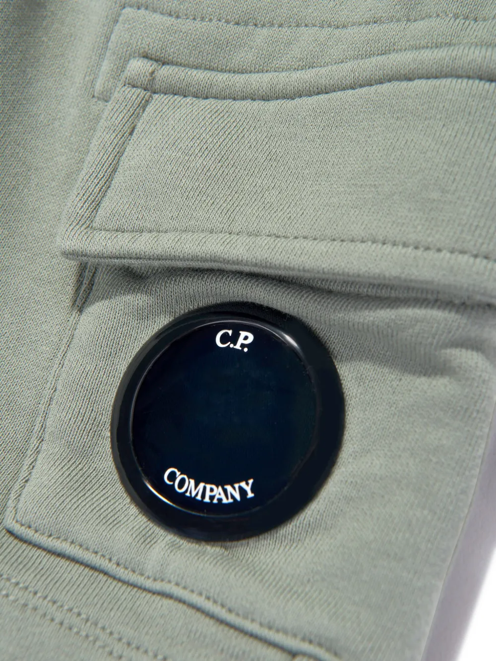 C.P. Company Kids Shorts met logopatch Groen