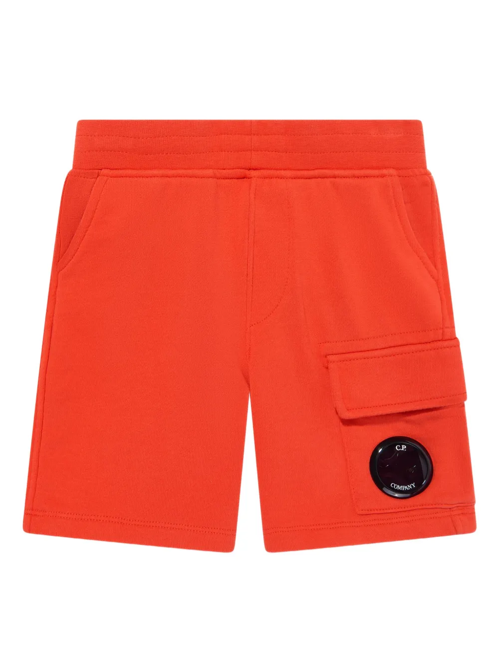 C.P. Company Kids Shorts met logopatch Oranje