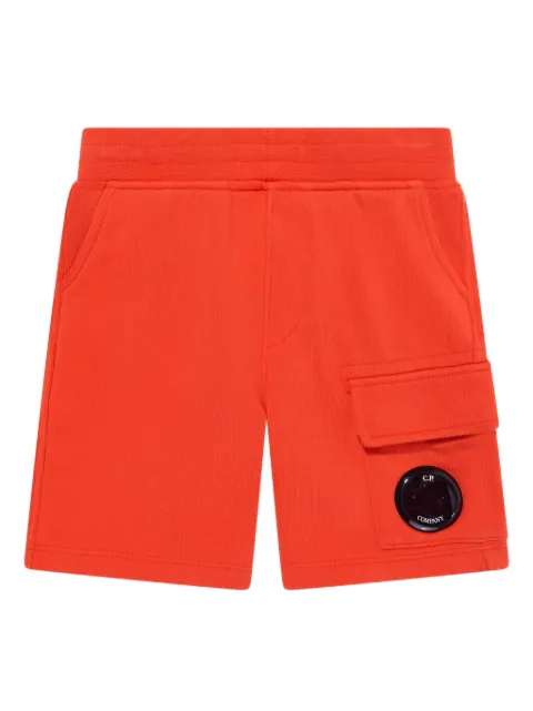 C.P. Company Kids logo patch shorts