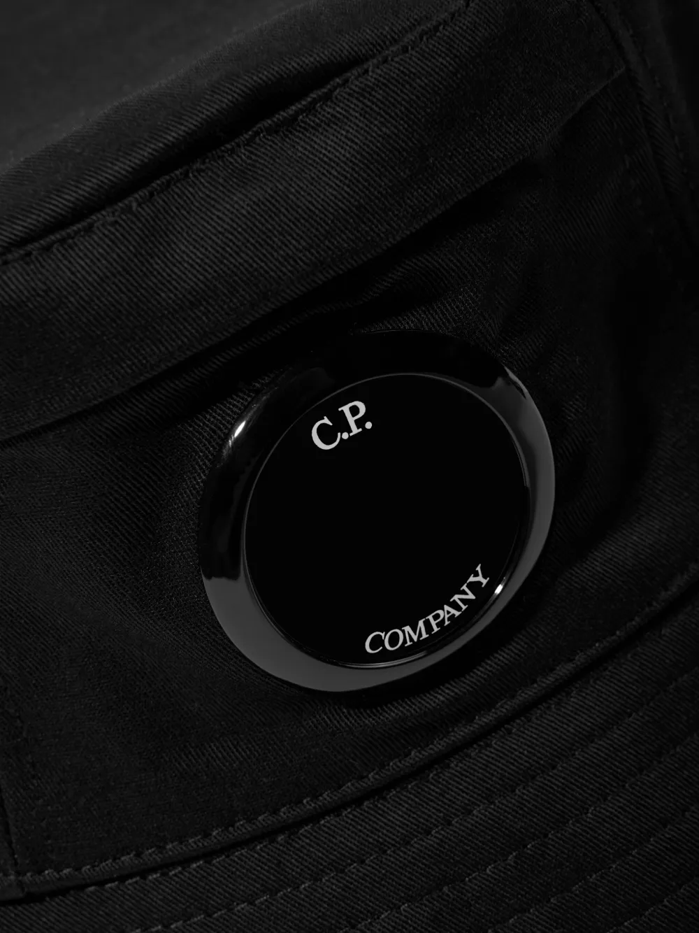 C.P. Company Kids Vissershoed met logopatch Zwart