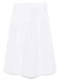 Merci slub-texture trousers - White