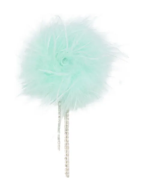 LIU JO broche con detalle de pluma