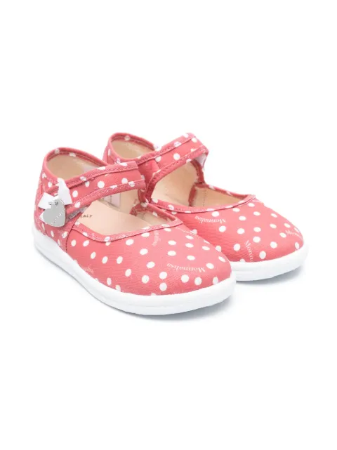 Monnalisa polka-dot ballet flats