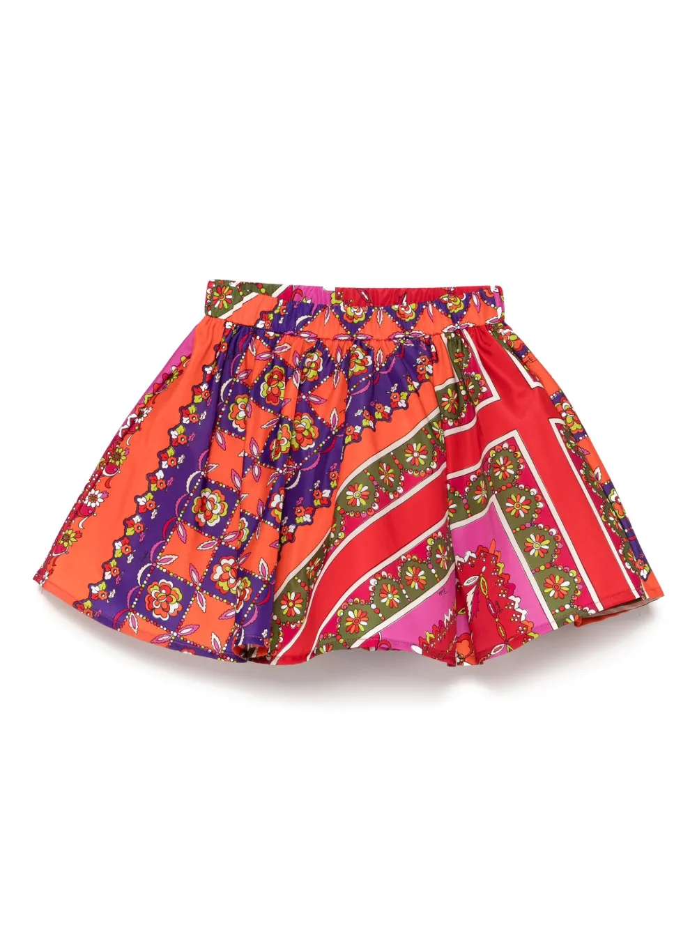 PUCCI Junior Rok met bloe print Rood