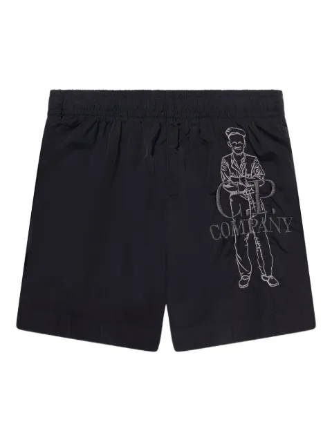 C.P. Company Kids short cargo à logo brodé